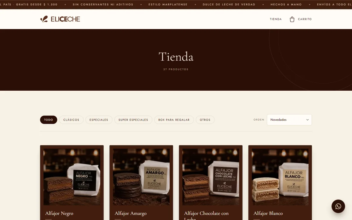 Home page of Eliceche